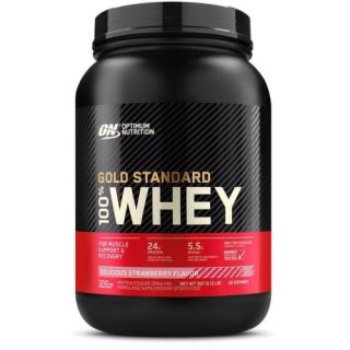 100% Whey Gold Standard (Morango) 907g - Optimum Nutrition