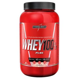 Whey 100% Pure (Morango) 907g - Integral Medica