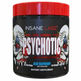 Psychotic Red 35 Doses (Blue Raspberry) - Insane Labz