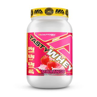 Tasty Whey 912g (Morango) - Adaptogen Science